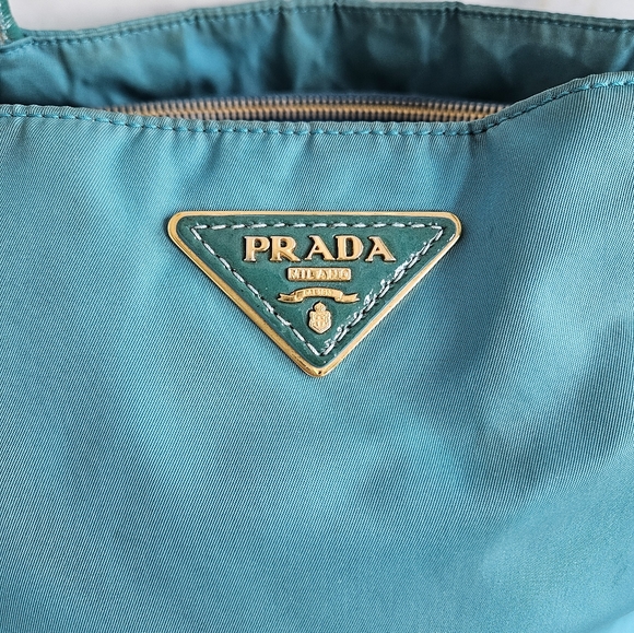Prada Tessuto Nylon Turquoise Tote bag - Picture 6 of 13
